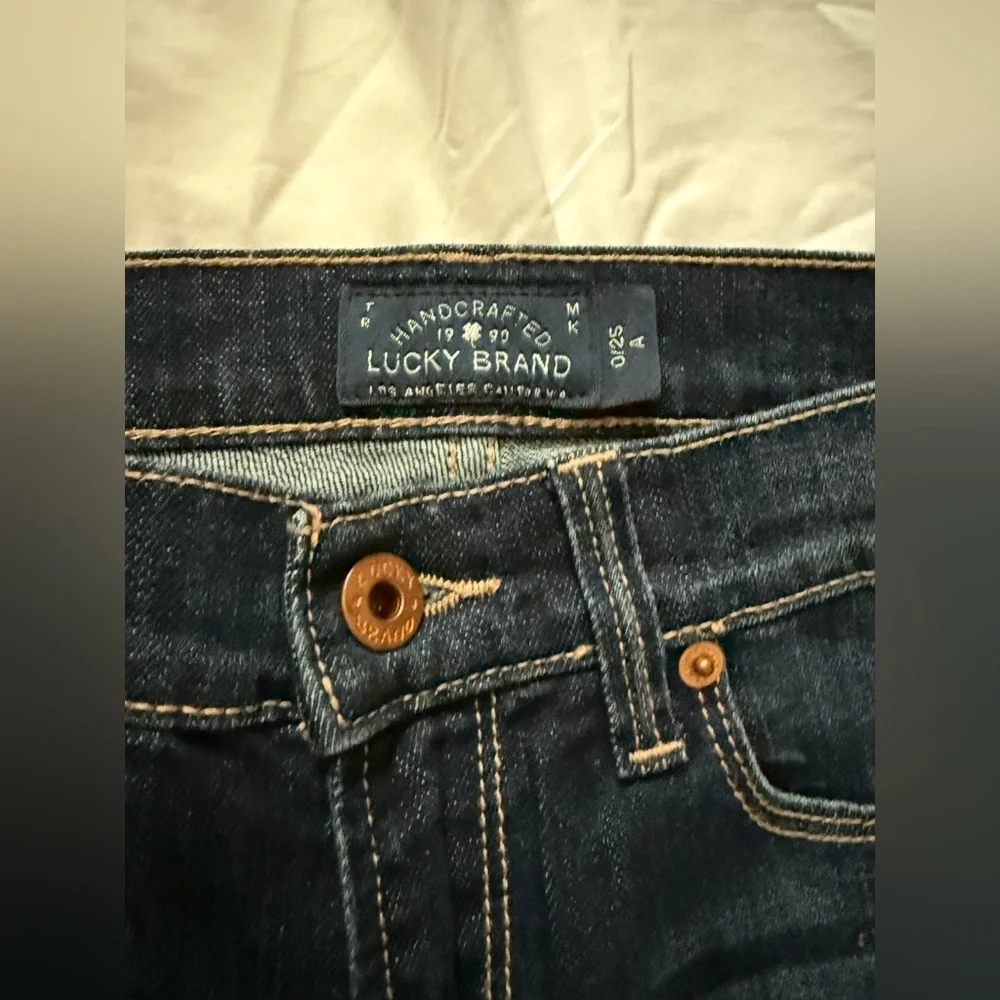 Lucky Brand Dark Blue Low Rise Flare Jeans - Picture 2 of 5